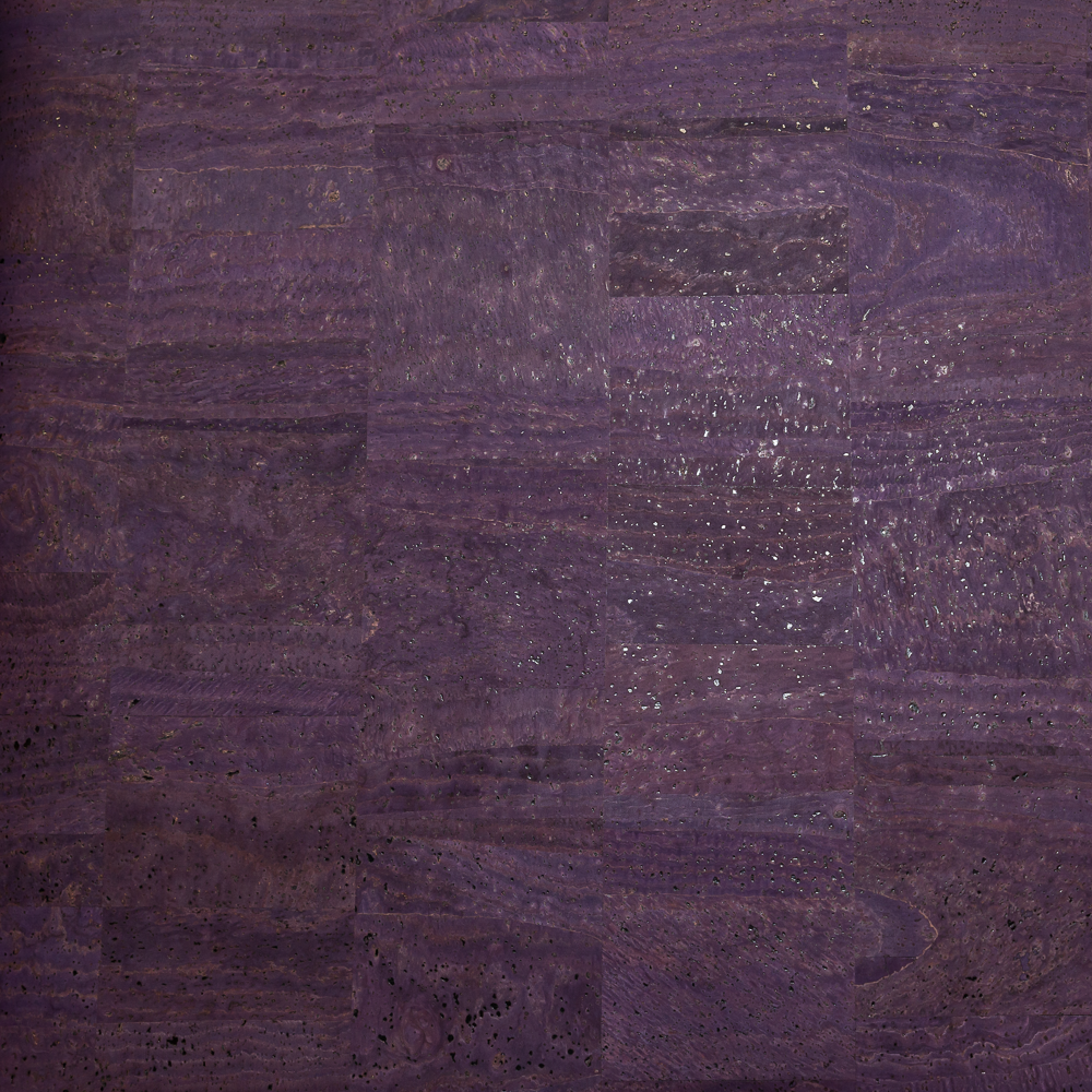 Cork Fabric - Eggplant