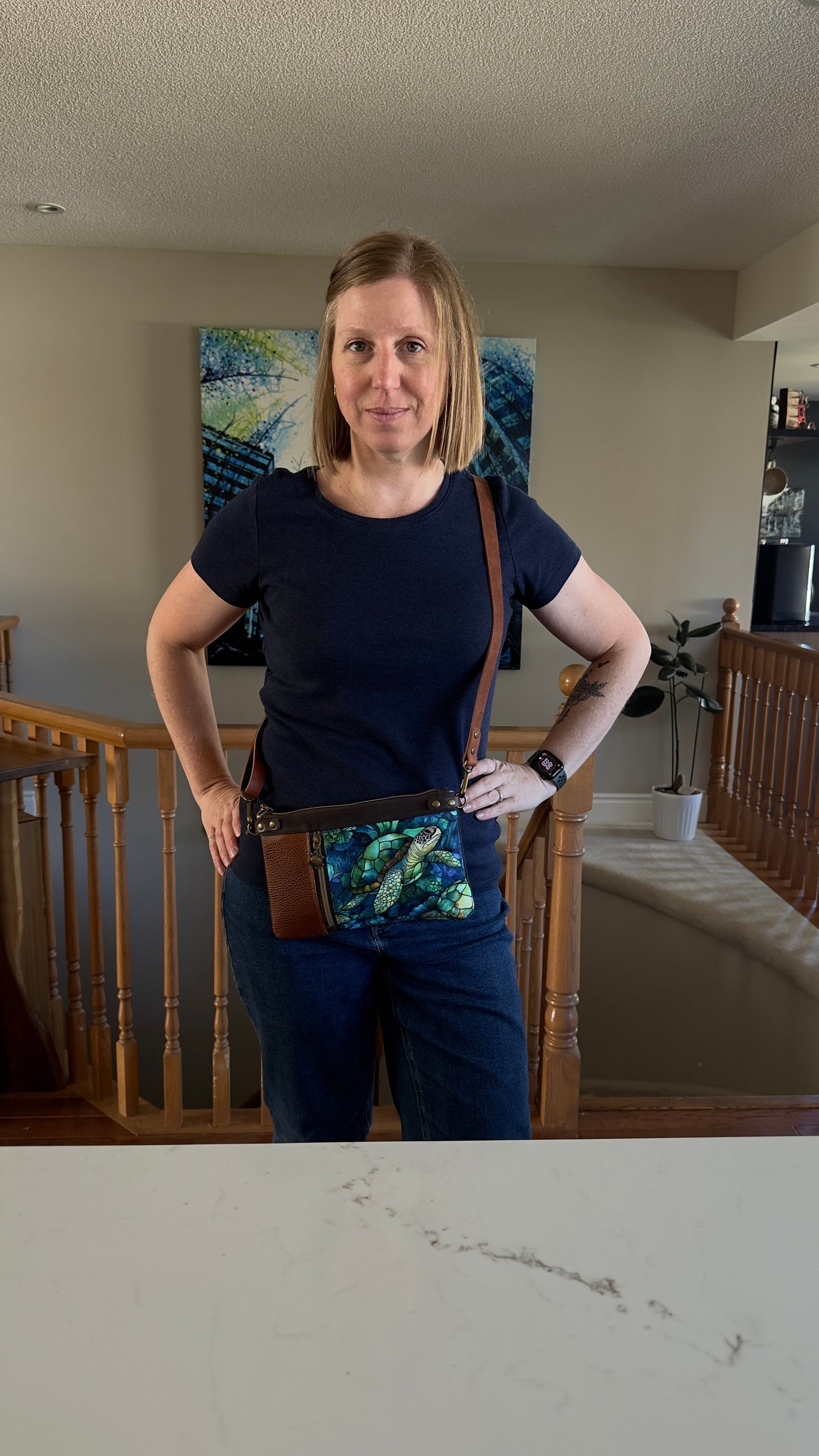 Zippy Crossbody Bag - Turtles