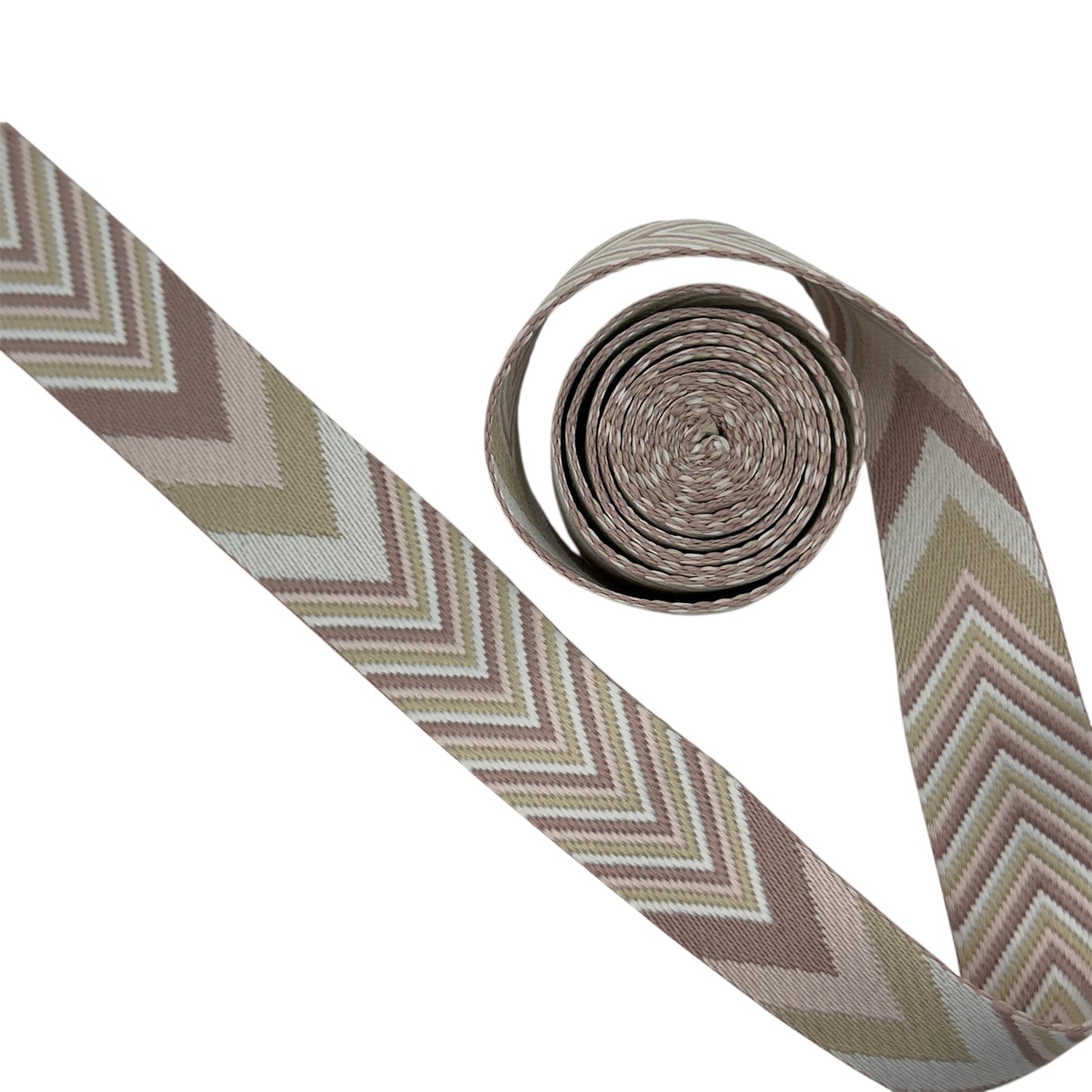 Chevron Webbing - Blush/Dusty Rose