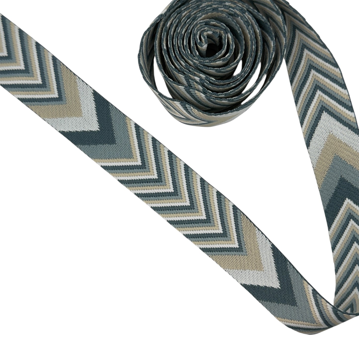 Chevron Webbing - Slate