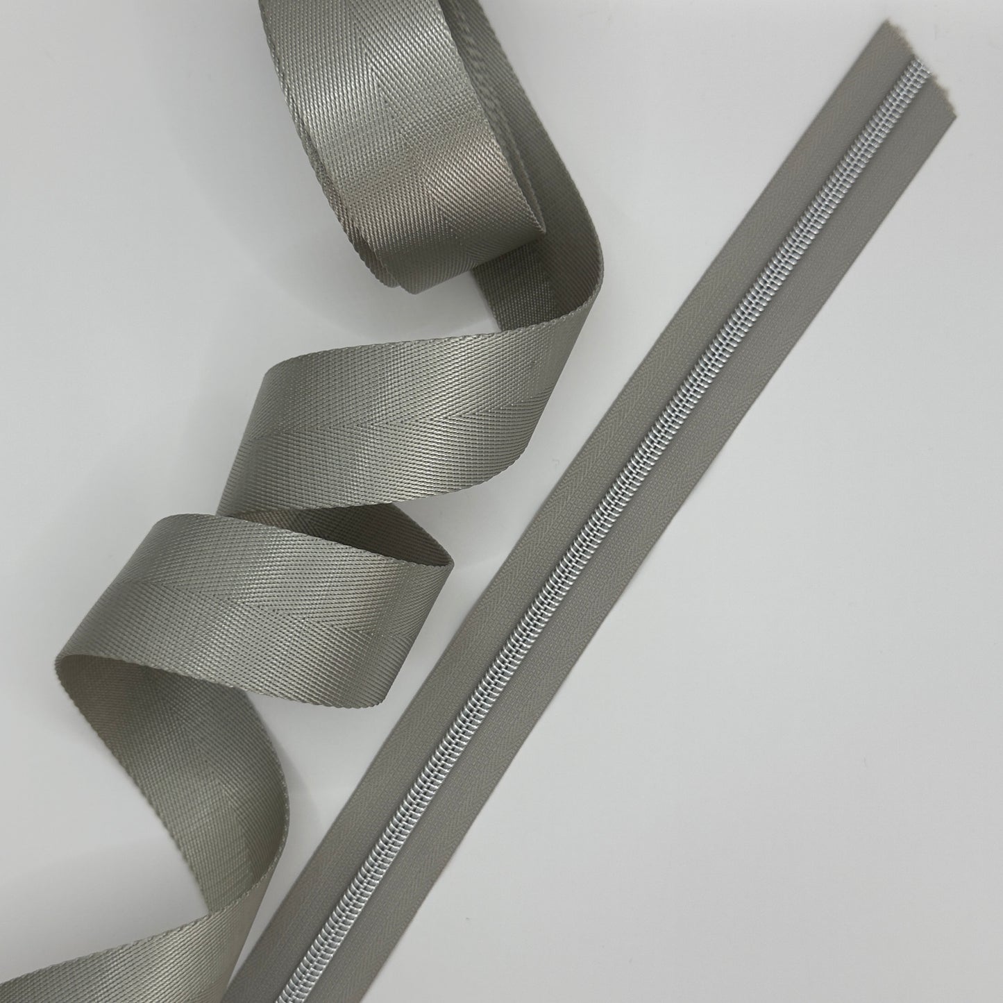 Nylon Webbing - Light Grey