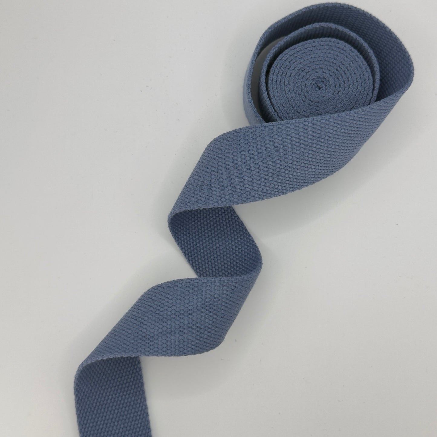 Cotton Blend Webbing - Dusty Blue