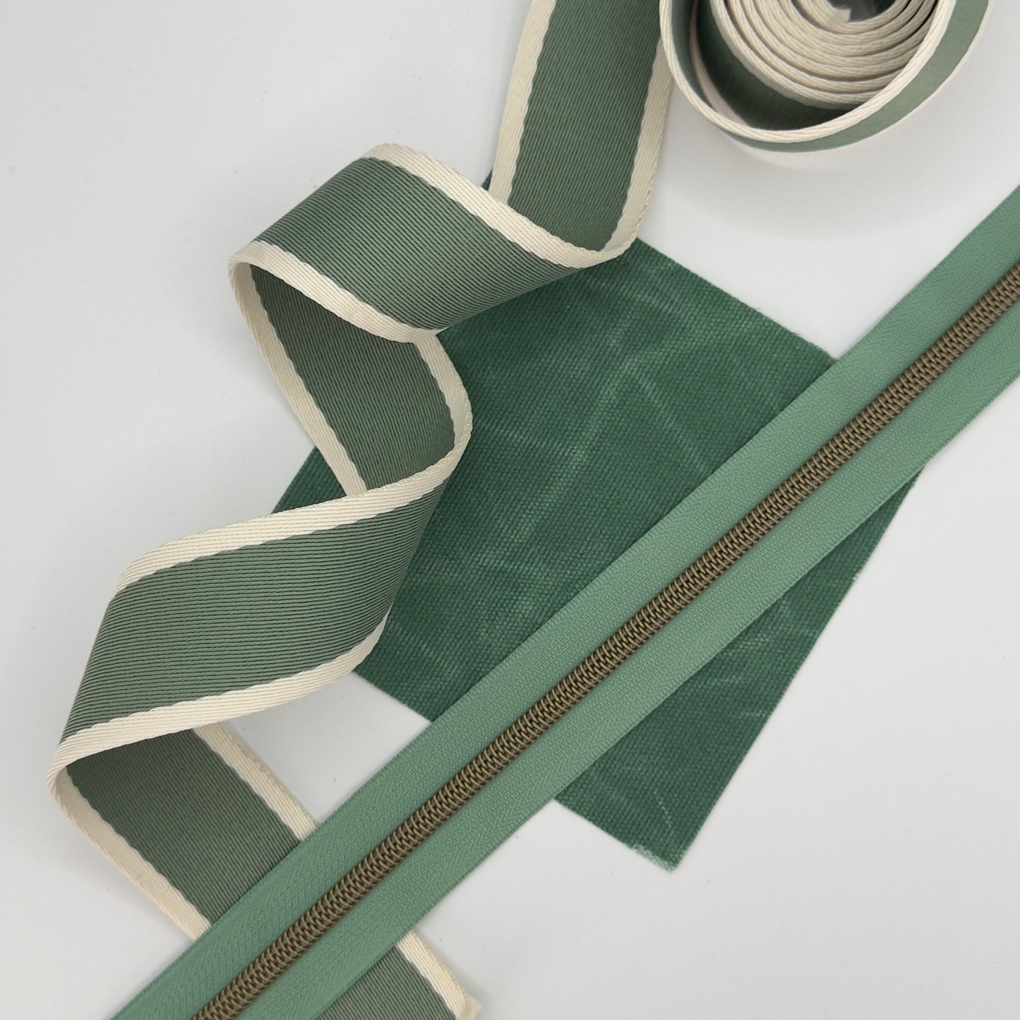 Striped Webbing - Lucite Green