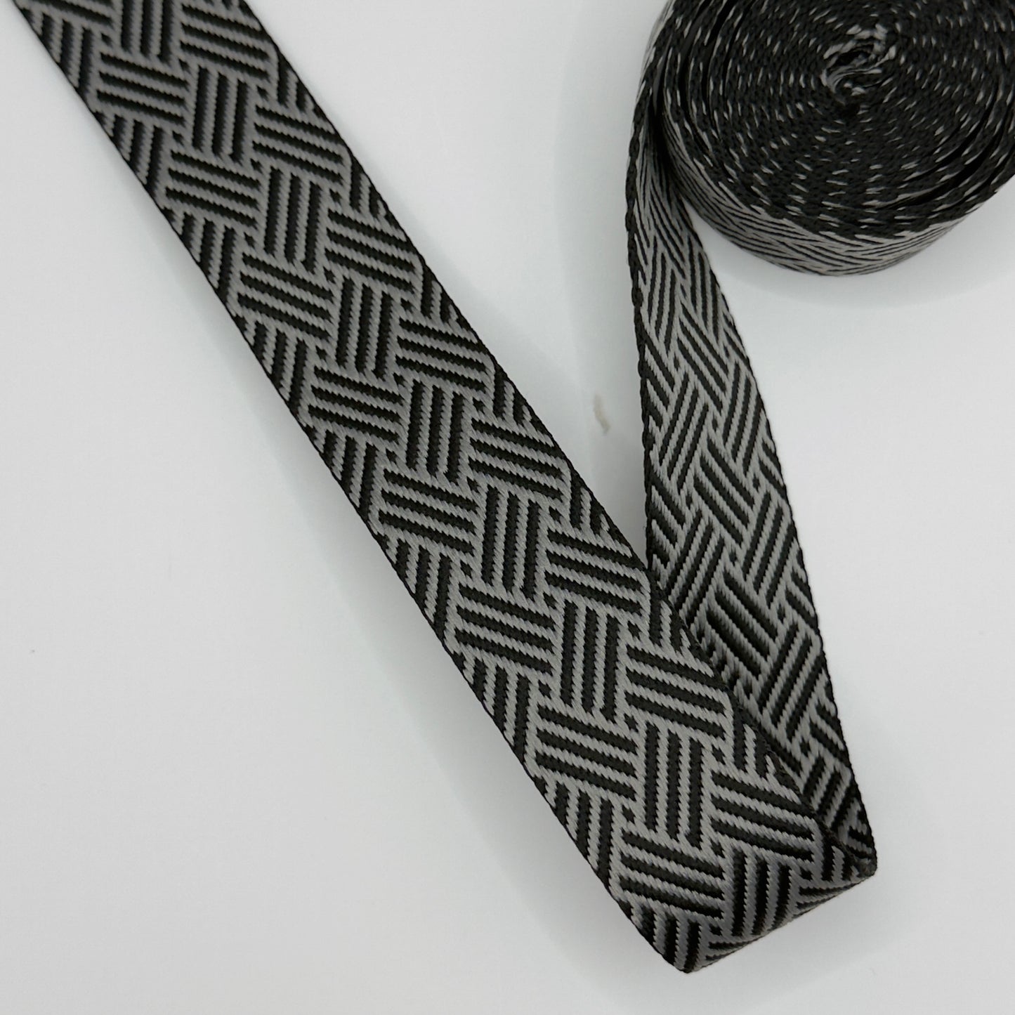 Checkered Plate Webbing - Grey