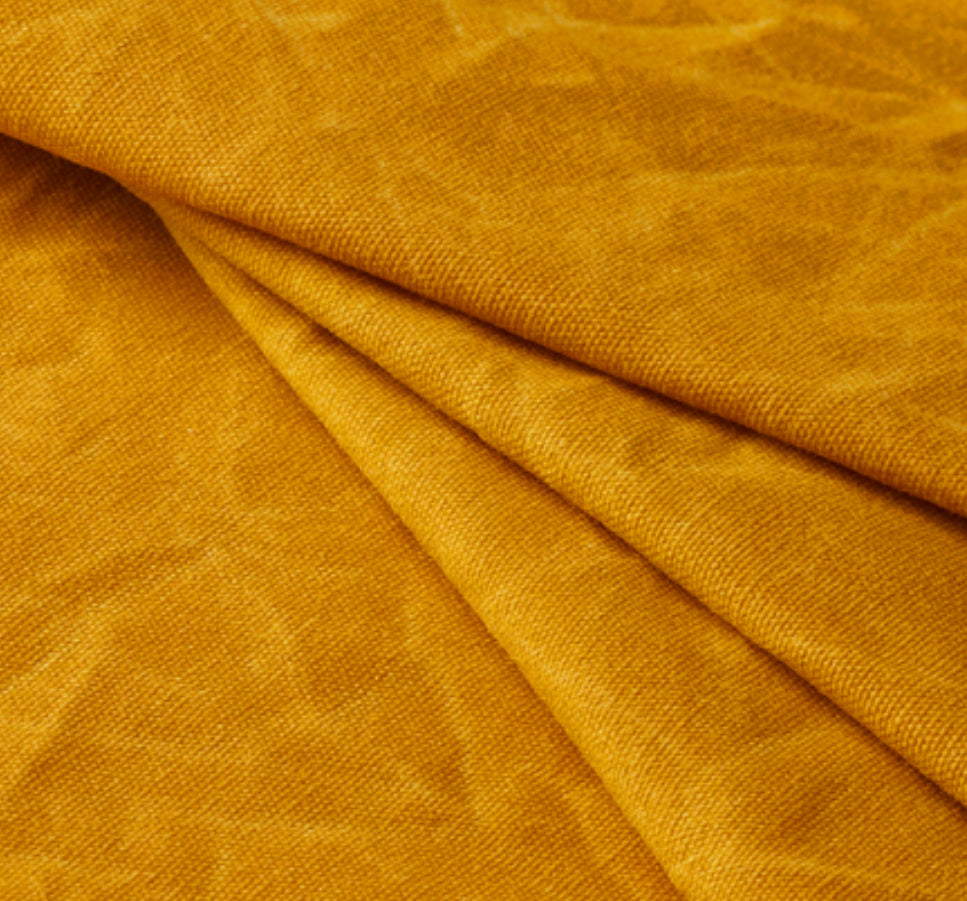 Flawed Army Duck Waxed Canvas - Golden Yellow