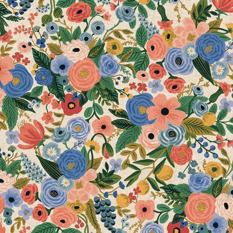 Rifle Paper Co - Wildwood, Garden Party in Blue Canvas