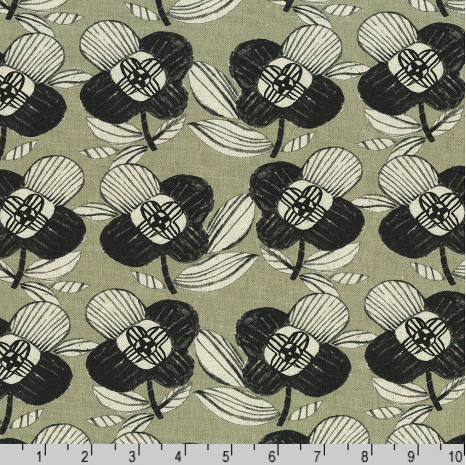 Sevenberry Canvas - Gray Floral