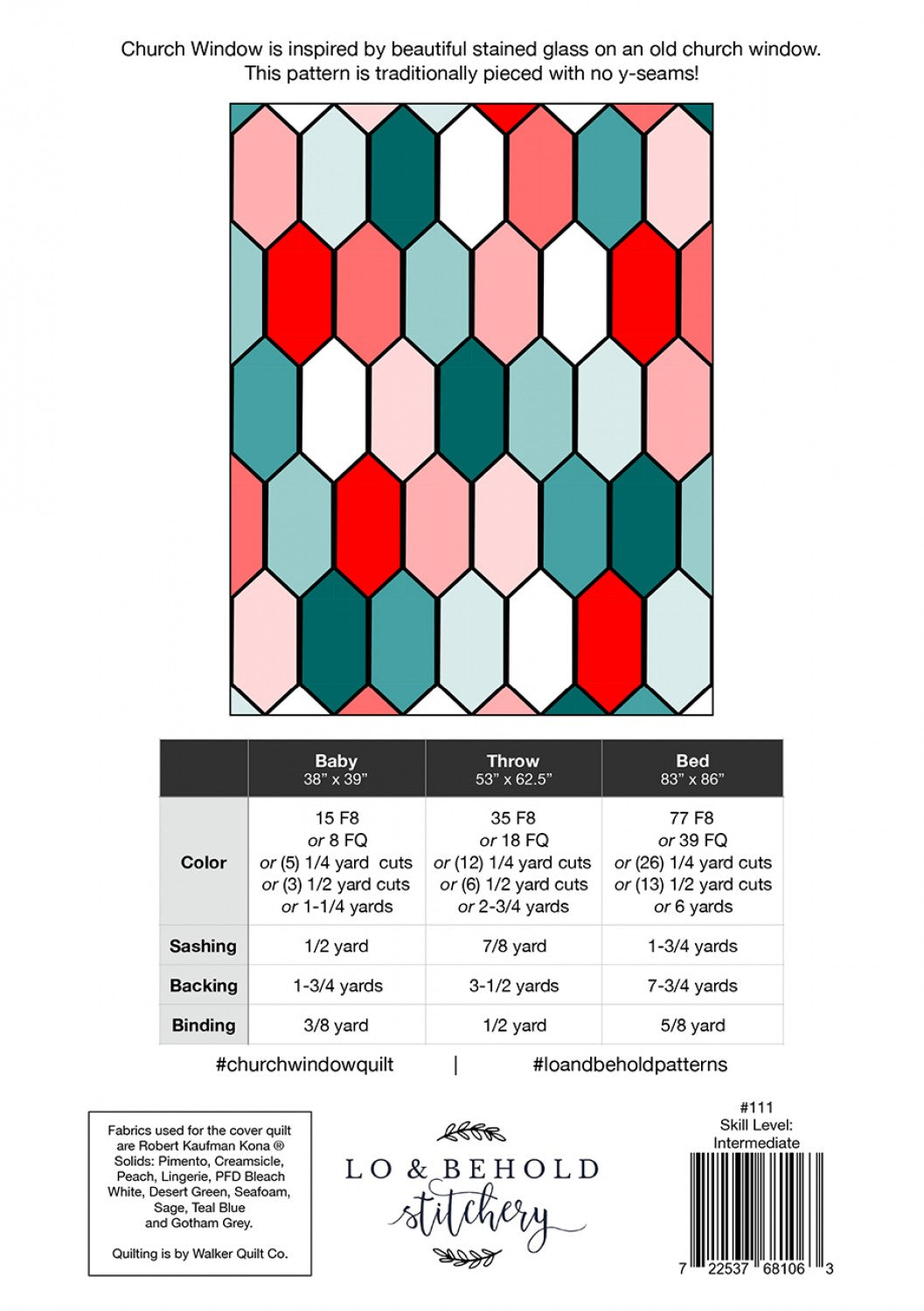 Church Window by Lo & Behold Stitchery