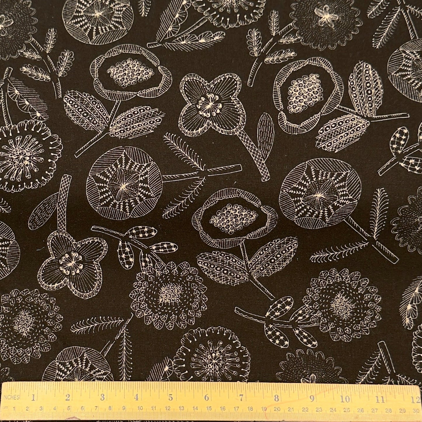 Sevenberry Canvas - Spring Floral in Black
