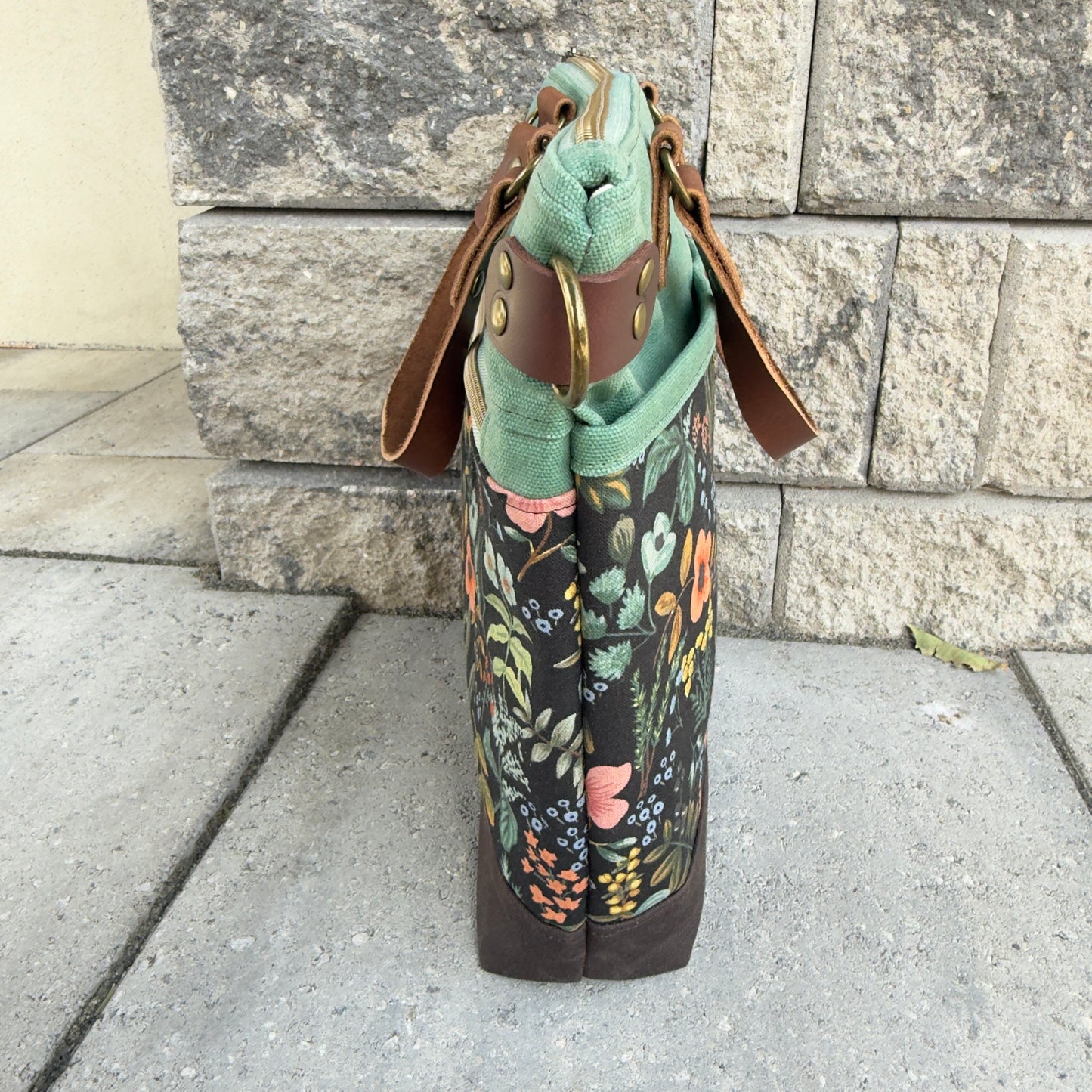 Aberdeen Tote - Amalfi with Waxed Canvas Base