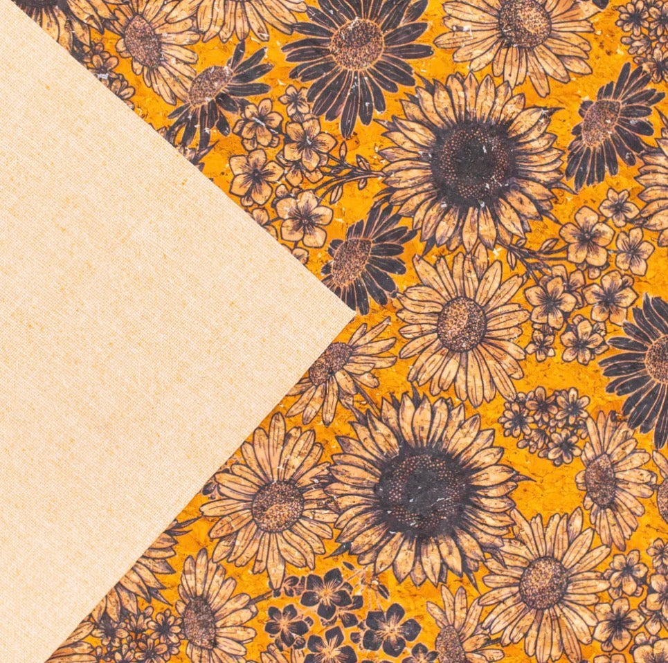 Cork Fabric - Sunflower