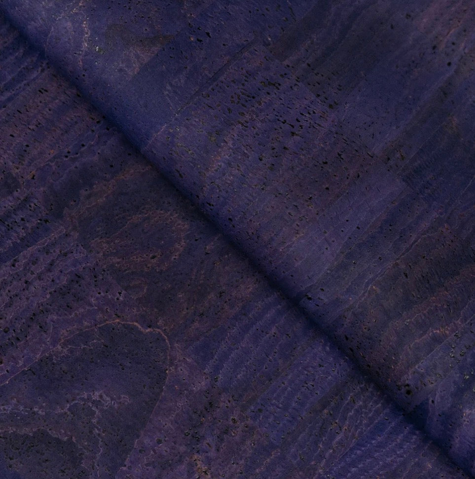 Cork Fabric - Dark Purple