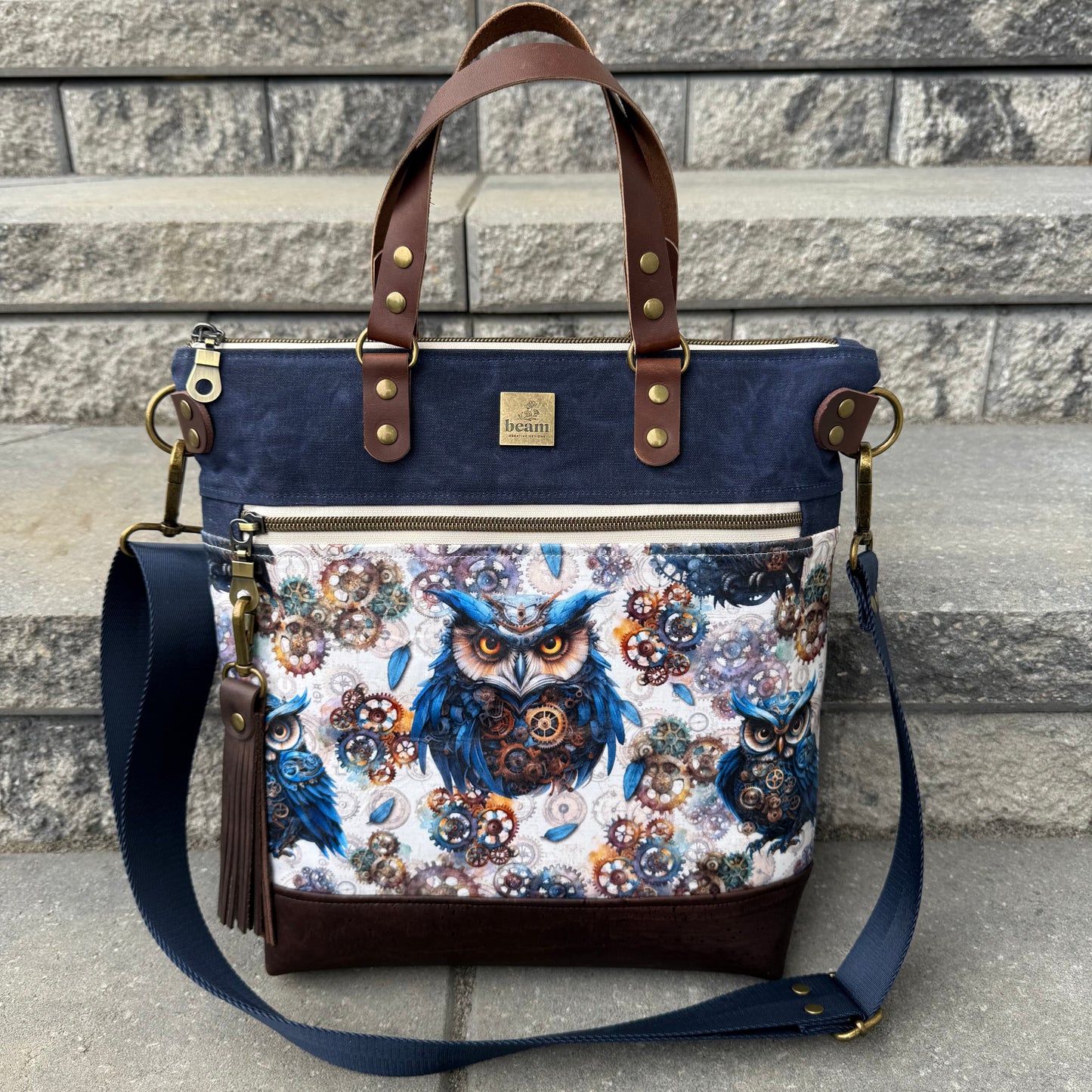Aberdeen Tote - Steampunk Owl
