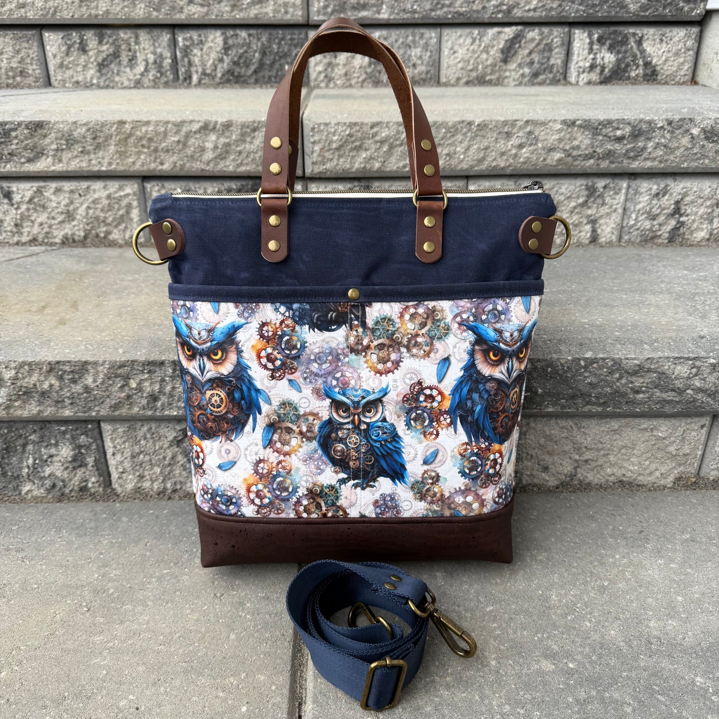 Aberdeen Tote - Steampunk Owl