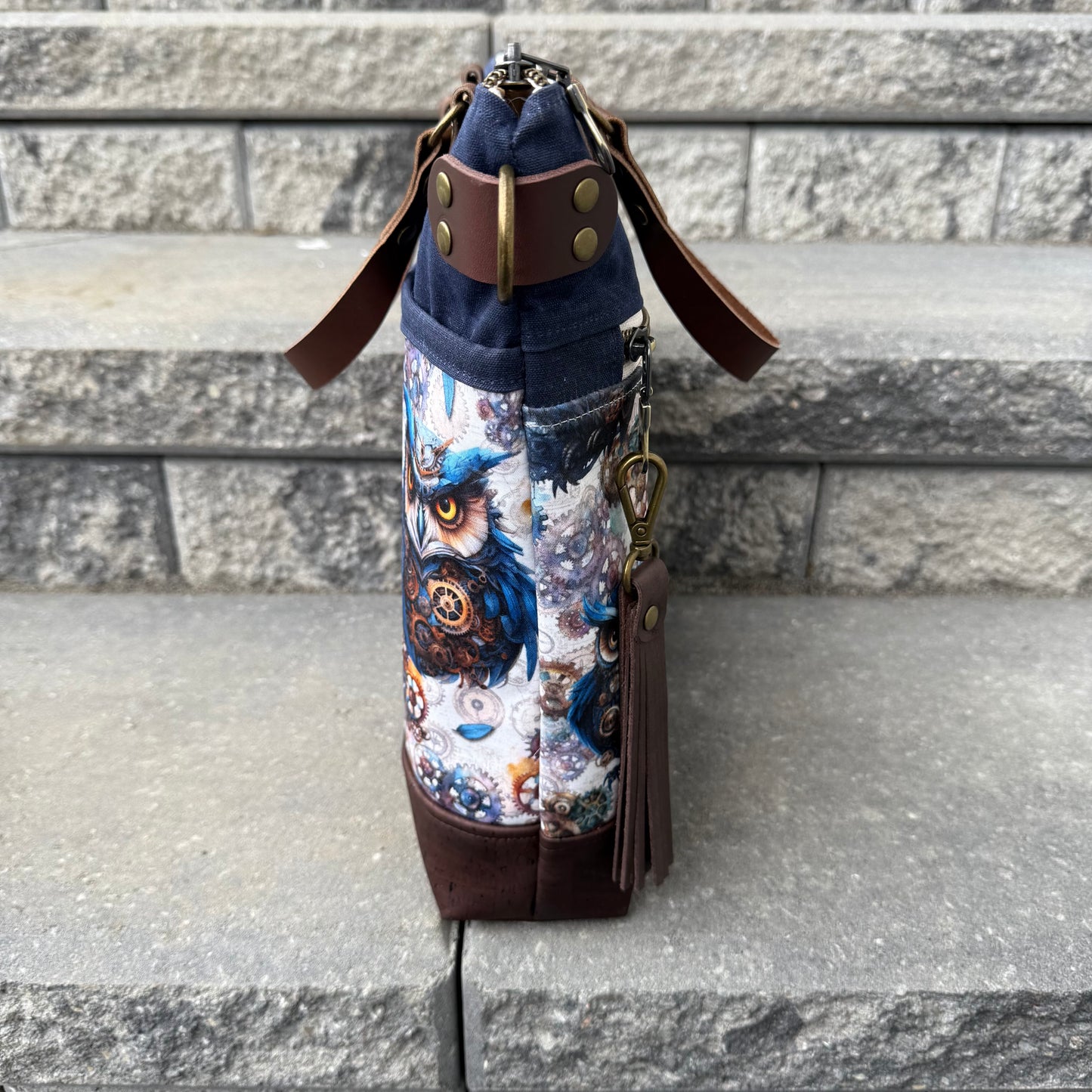Aberdeen Tote - Steampunk Owl