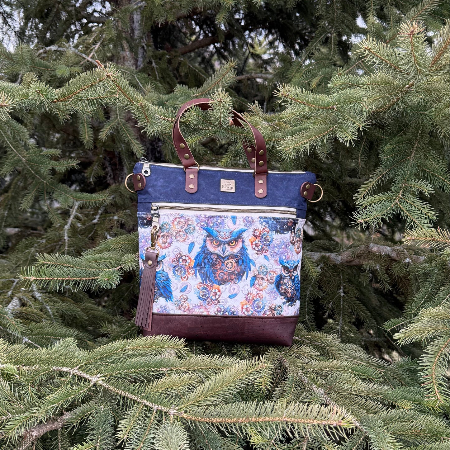 Aberdeen Tote - Steampunk Owl