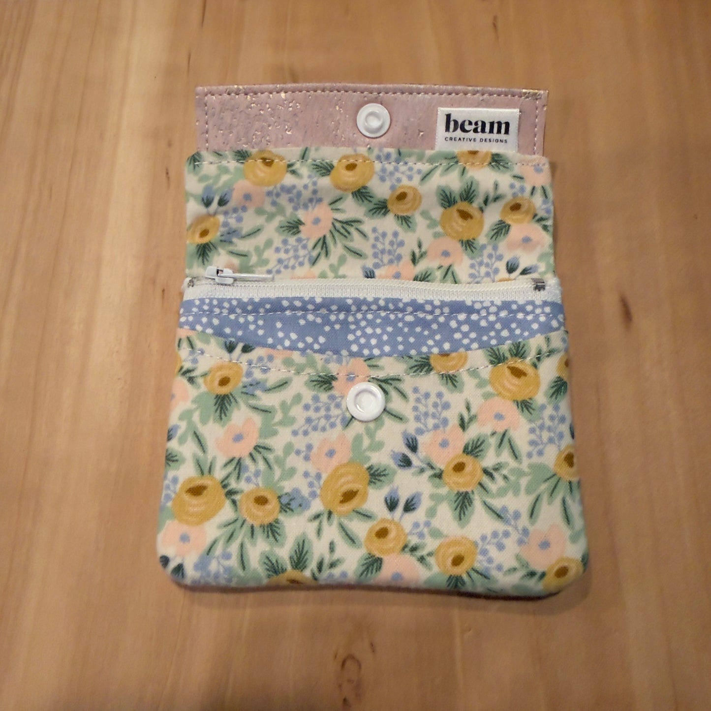 Mini Portefeuille - Rose Noire