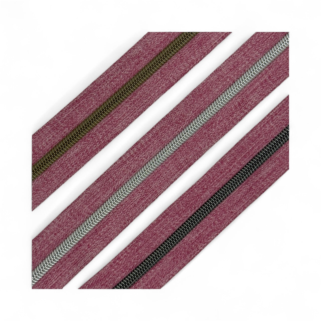 Raspberry Denim - #5 Zipper Tape