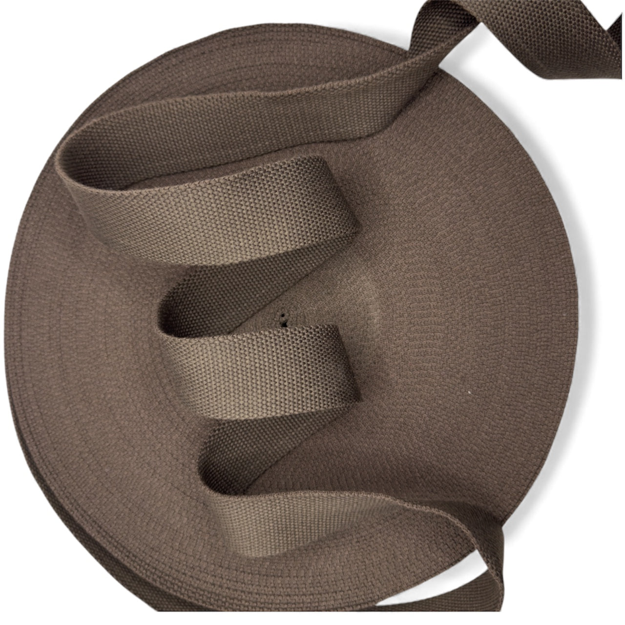 Chocolate Cotton Blend Webbing