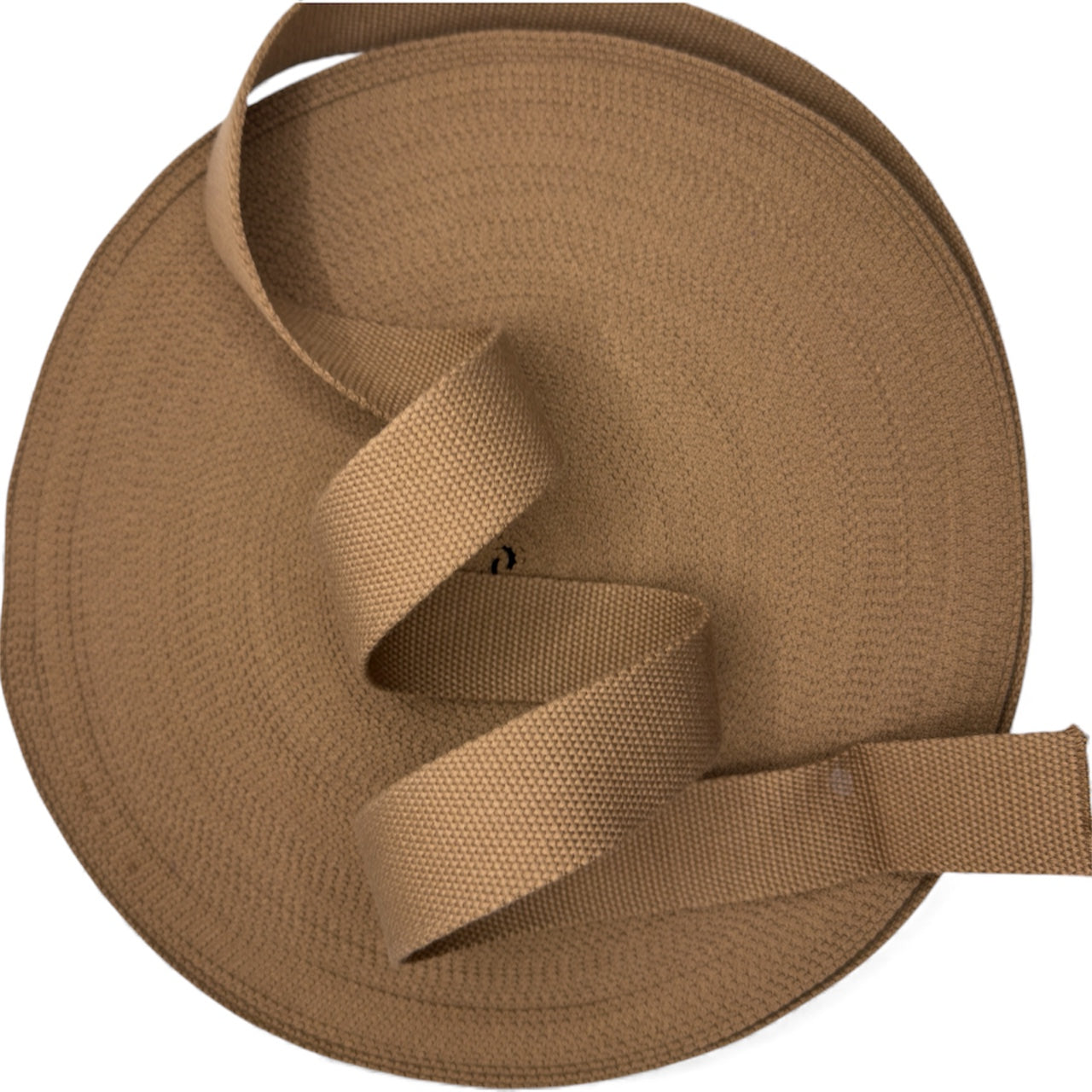Caramel Cotton Blend Webbing