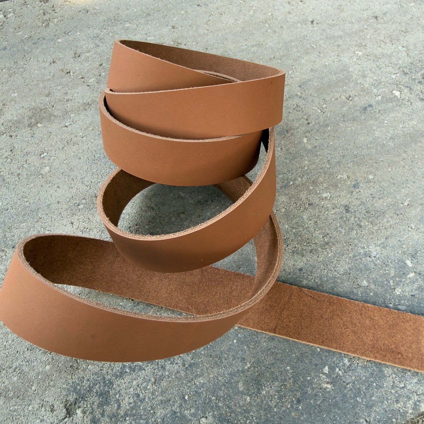 Bean Teak Leather Strap Blank