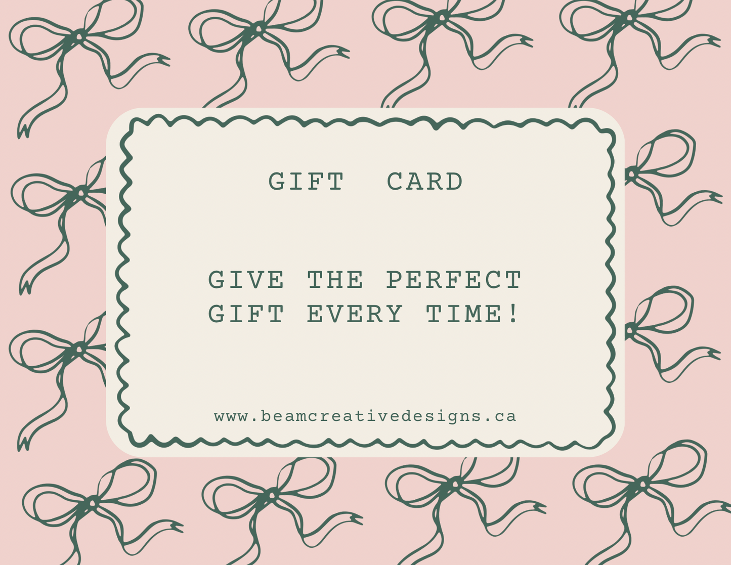 Carte-cadeau Beam Creative Designs