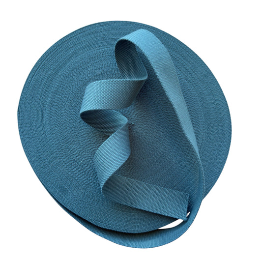 Cotton Blend Webbing - Peacock