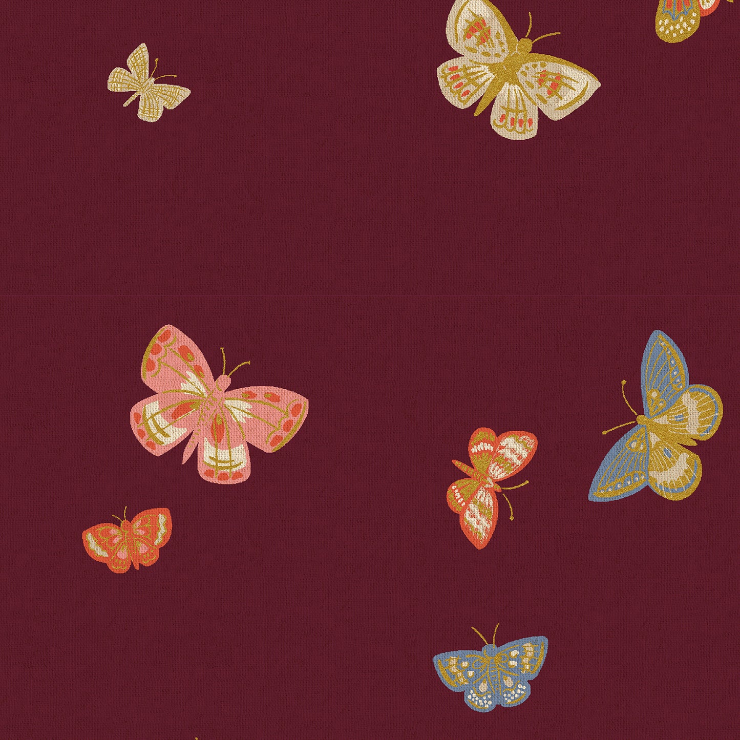 Rifle Paper Co. - Canvas - Butterfly House Burgundy