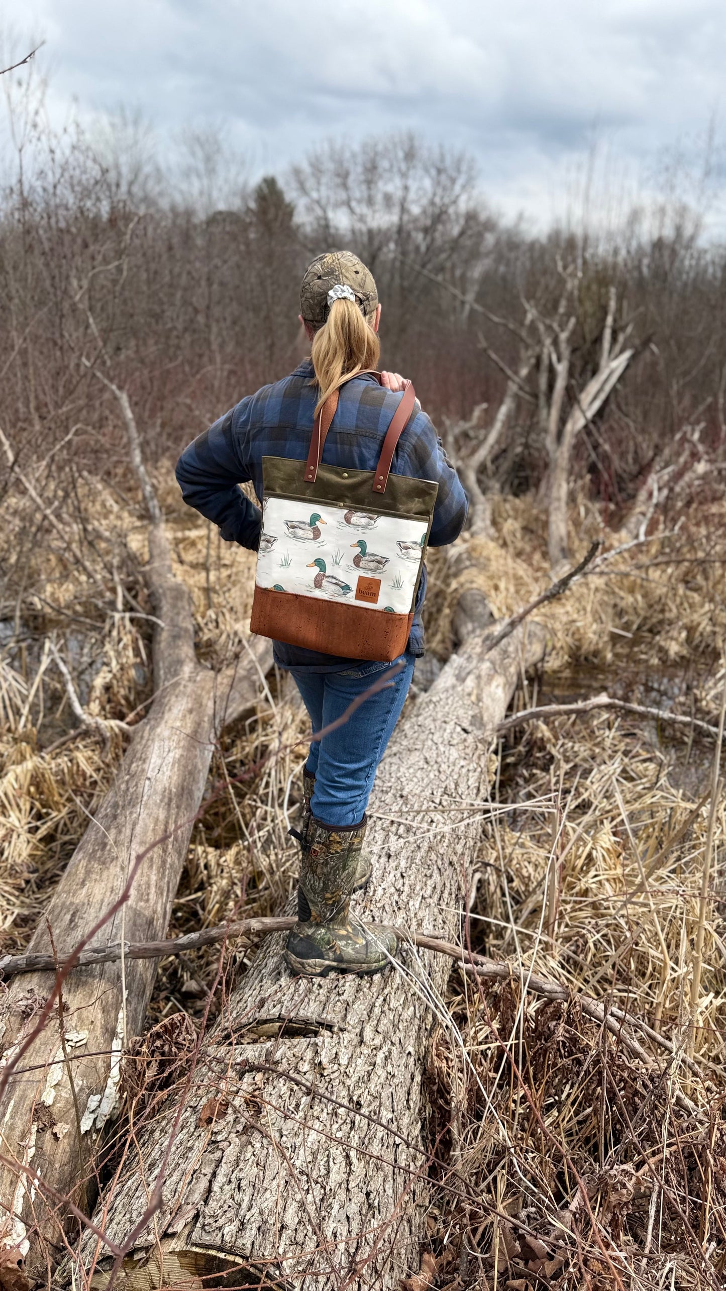 Shoulder Tote - Ducks