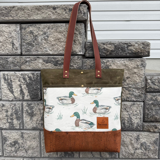 Shoulder Tote - Ducks