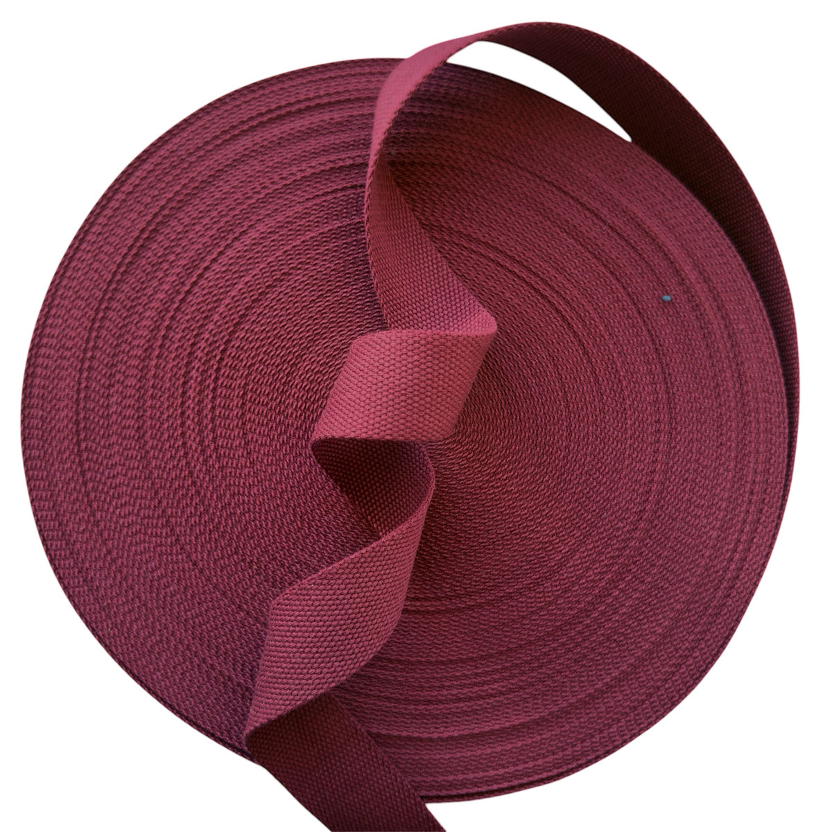 Cotton Blend Webbing - Burgundy