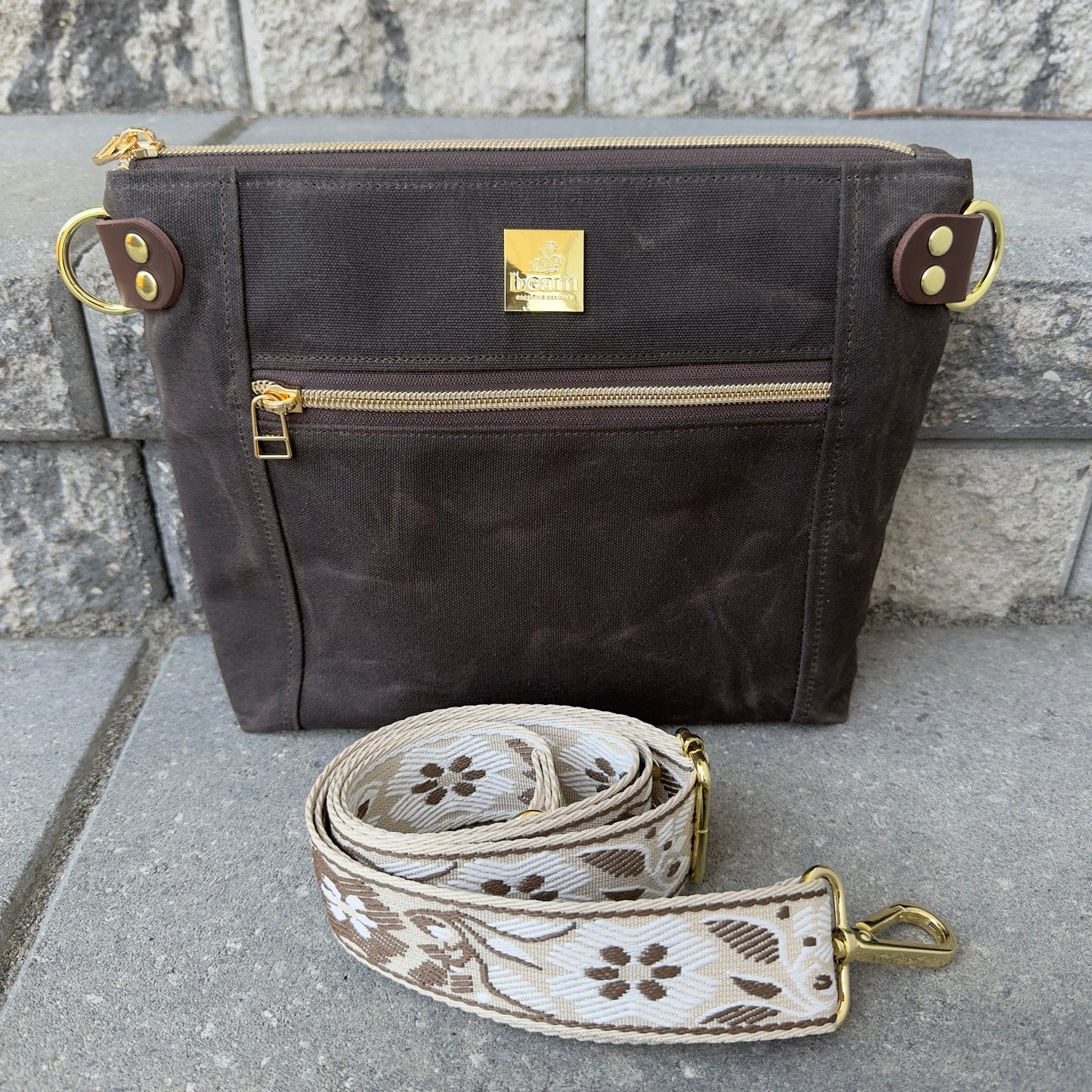 Cambridge Crossbody Bag - Walnut Brown