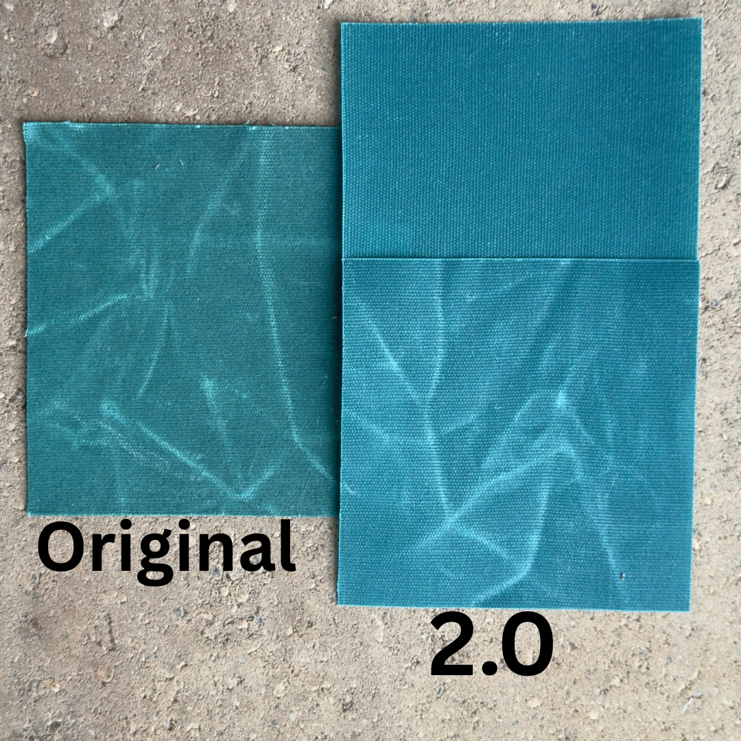12 oz Waxed Canvas - Turquoise 2.0