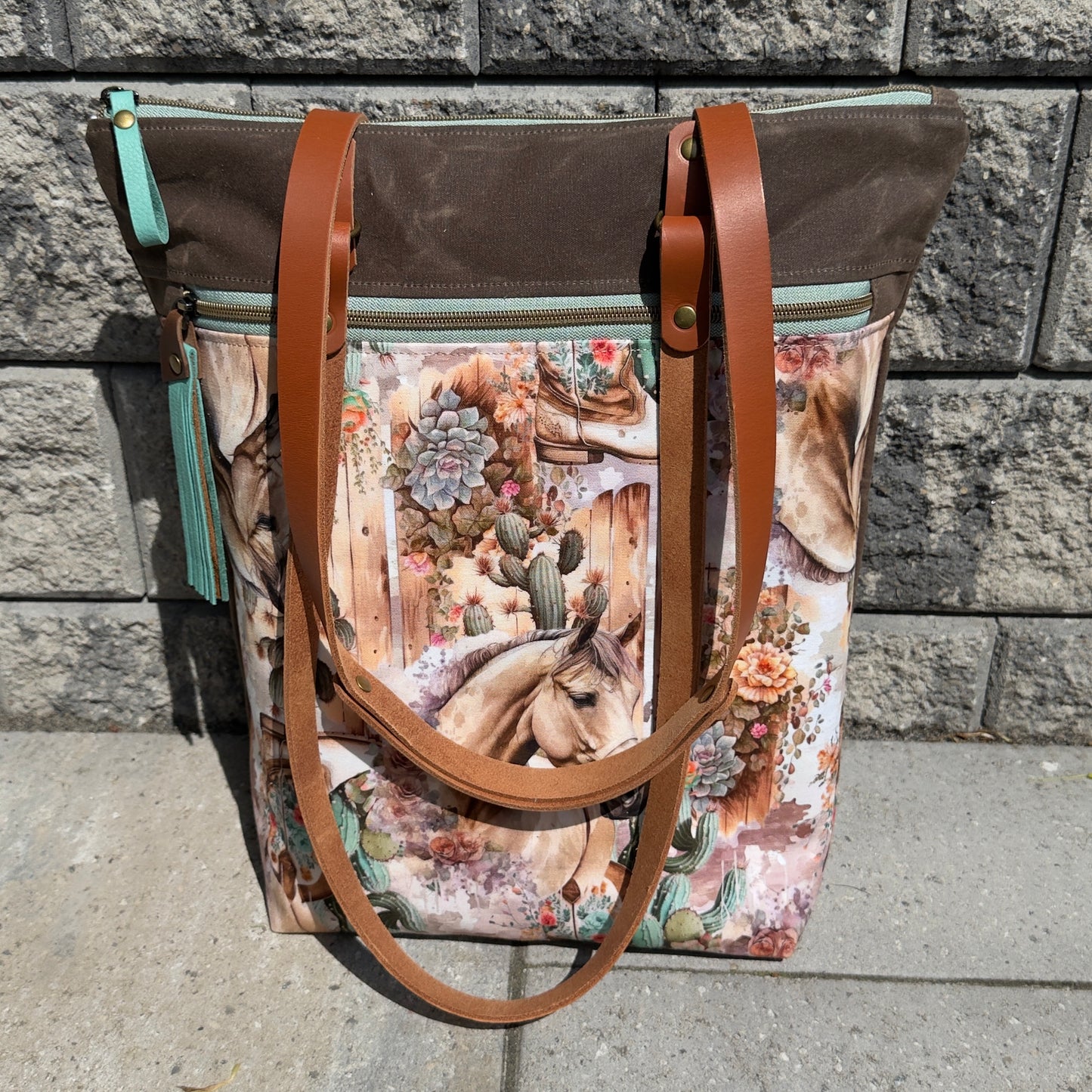Western Convertible Tote/Backpack