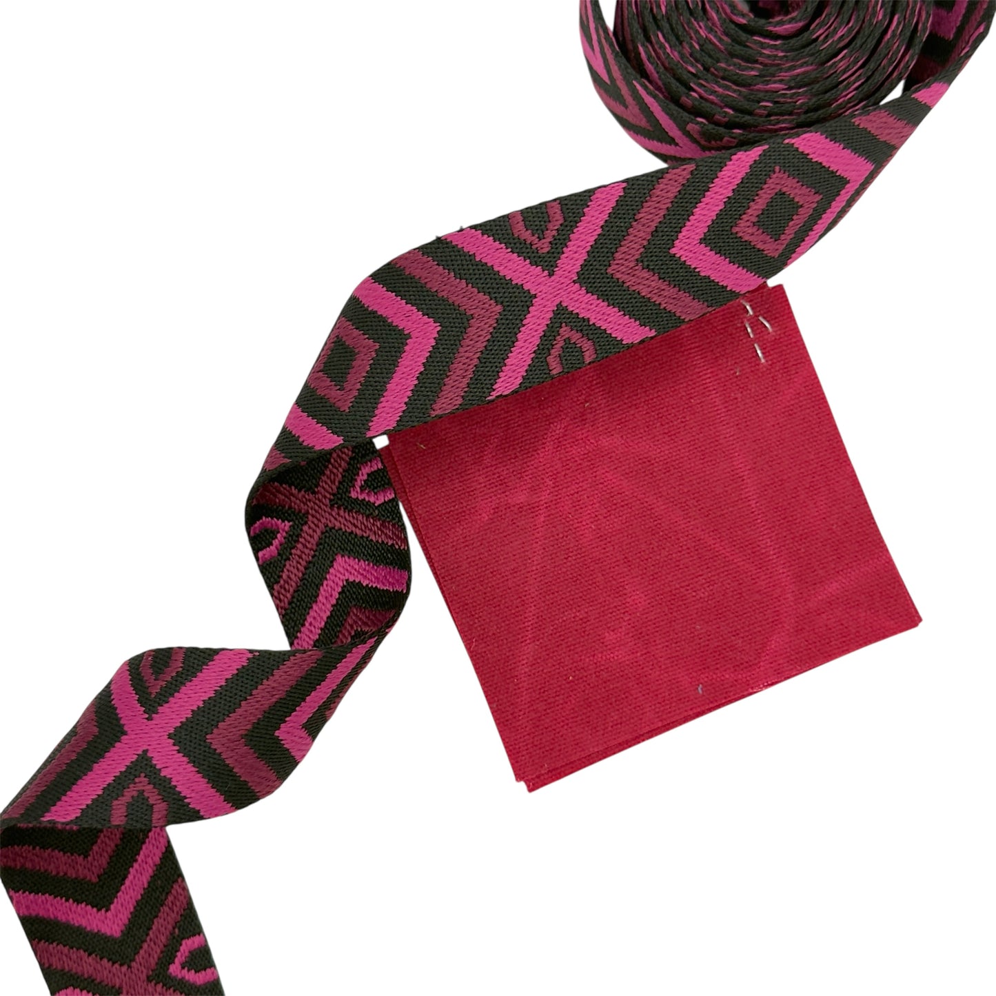 Double Diamond Webbing - Raspberry