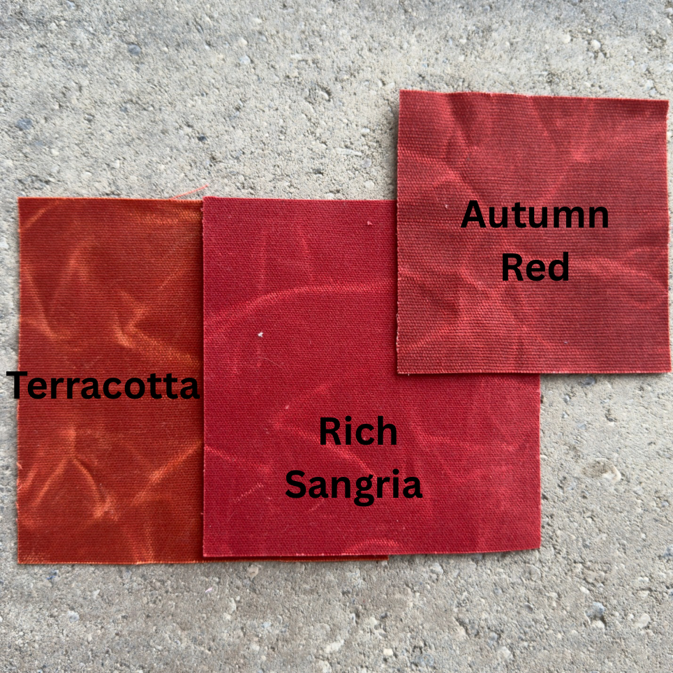 12 oz Waxed Canvas - Autumn Red
