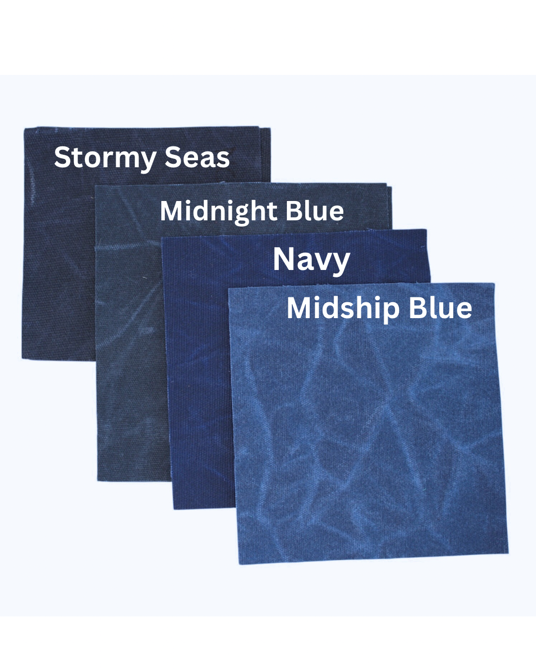 12 oz Waxed Canvas - Midship Blue