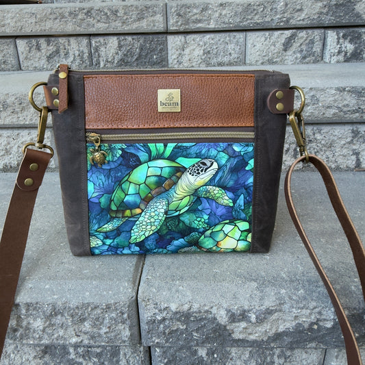 Cambridge Crossbody Bag - Turtles