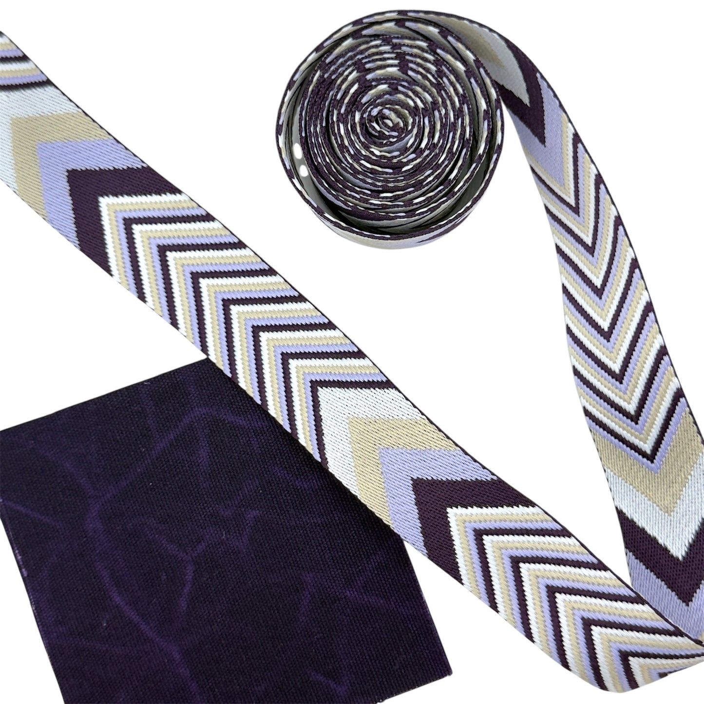 Chevron Webbing - Lilac/Plum