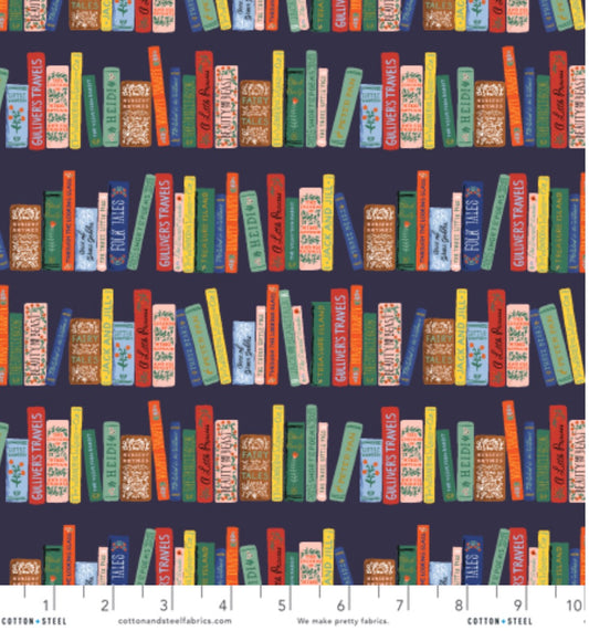 Rifle Paper Co - Curio, Book Club in Navy Metallic