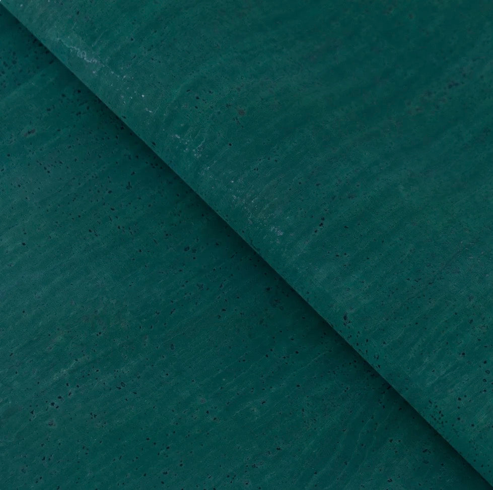 Cork Fabric - Emerald Green