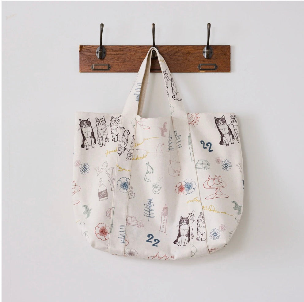 +HAyU Cat Trio Cotton Linen Canvas