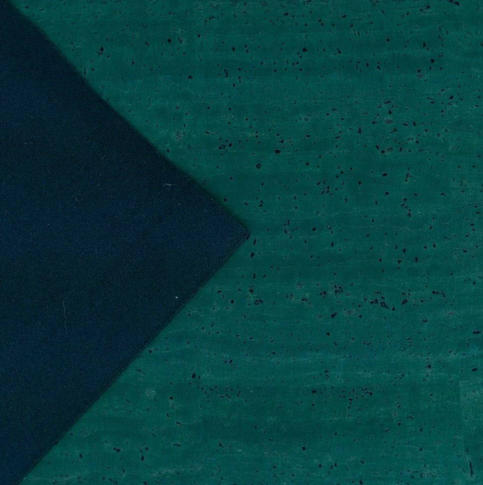 Cork Fabric - Emerald Green