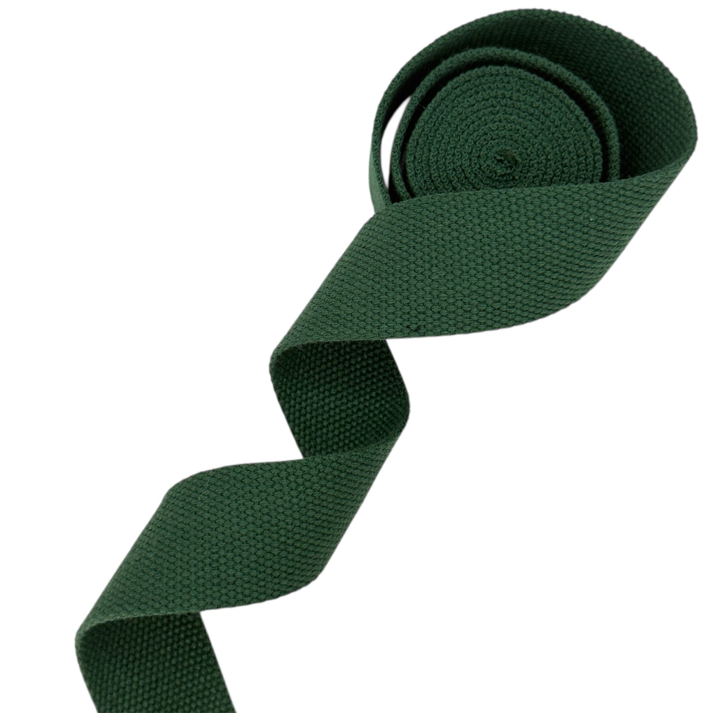 Cotton Blend Webbing - Forest Green