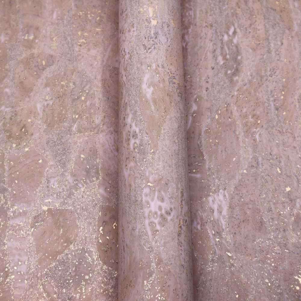 Cork Fabric - Ballet Waves with Gold