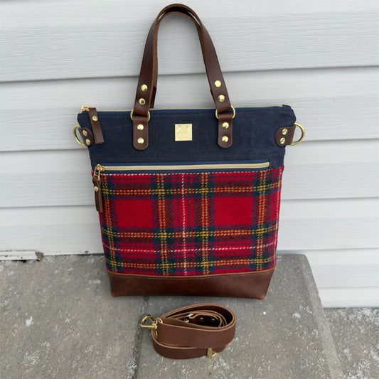 Aberdeen Tote - Red Tartan