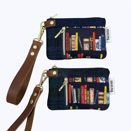 Mini Zippy Clutch - Book Worm