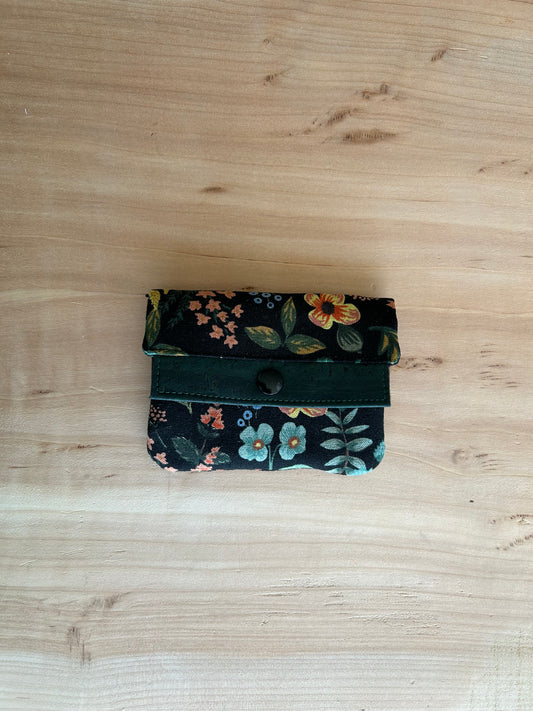 Mini Wallet - Midnight Floral