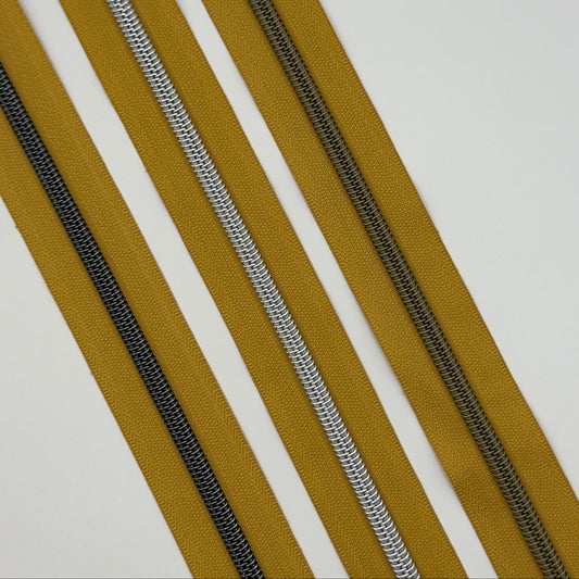 Mustard - #5 Zipper Tape