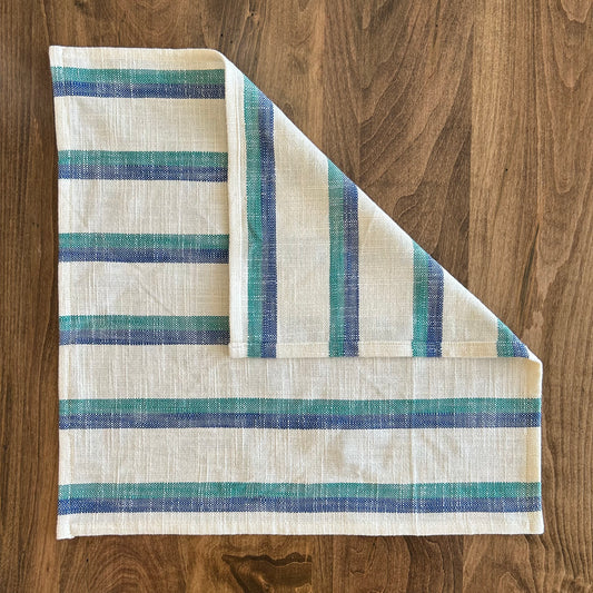 Cotton Napkins - Blue Stripe